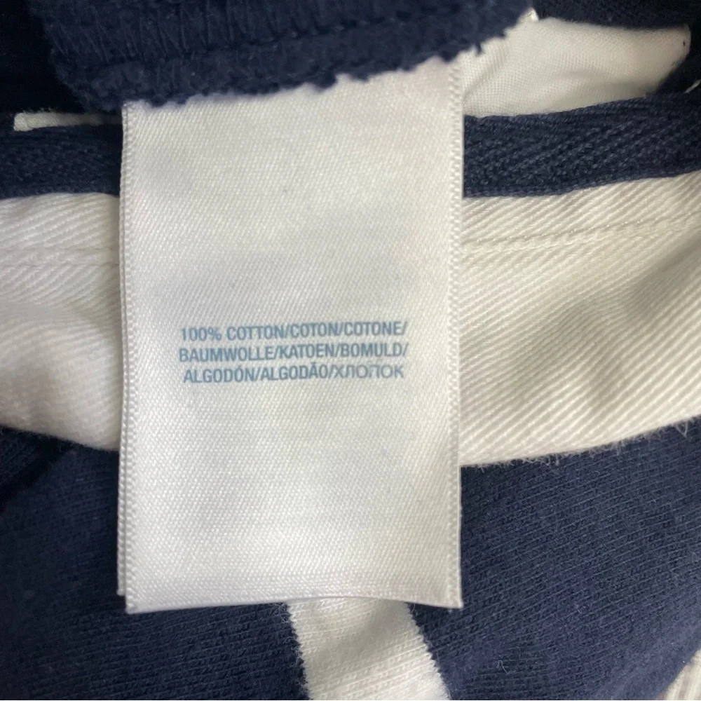Ralph Lauren Blue & White Striped Long Sleeve Romper size 3 months